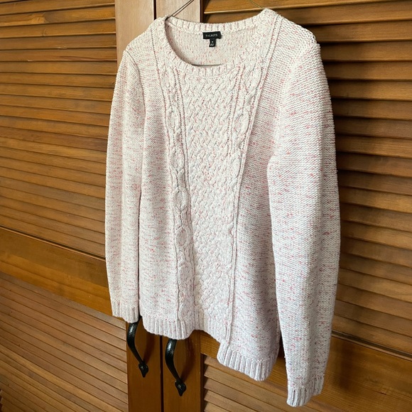 Talbots Mixed Cable Knit Sweater in Pink - Picture 3 of 3